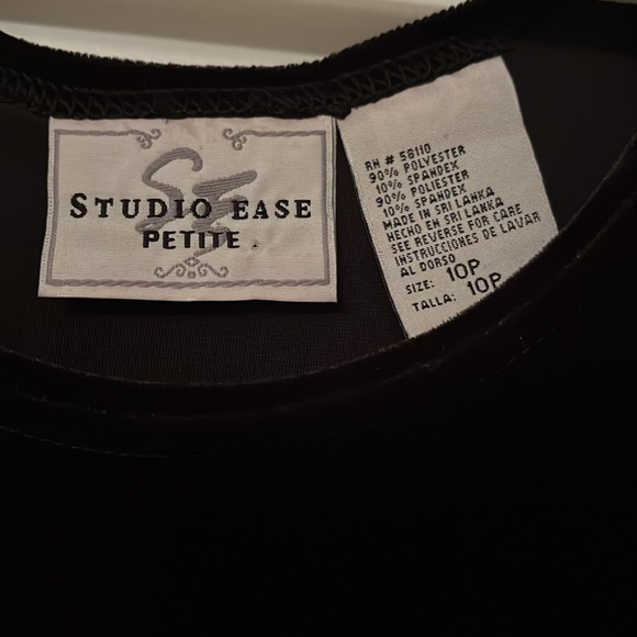 EUC size 10P velvet sleeveless sheath dress - Picture 4 of 5